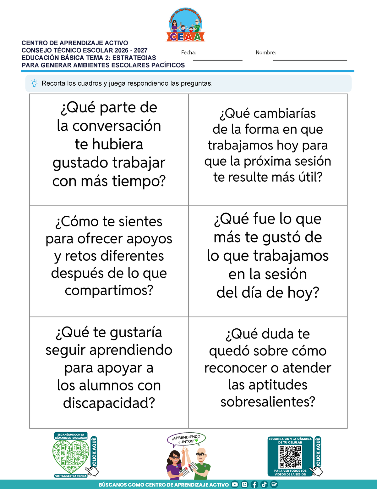 JUEGOS DE ESTUDIO PARA IMPRIMIR CTE EDUCACIÓN BÁSICA TEMA 2