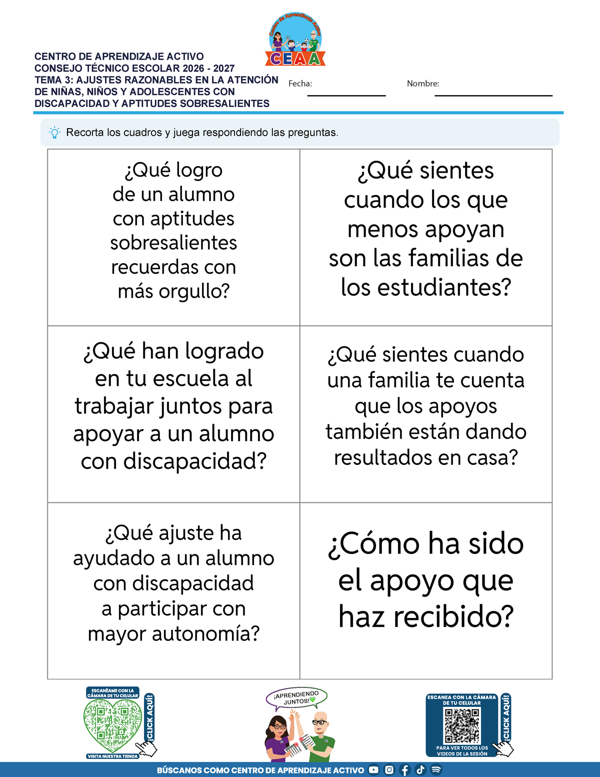 JUEGOS DE ESTUDIO PARA IMPRIMIR CTE EDUCACIÓN BÁSICA TEMA 3