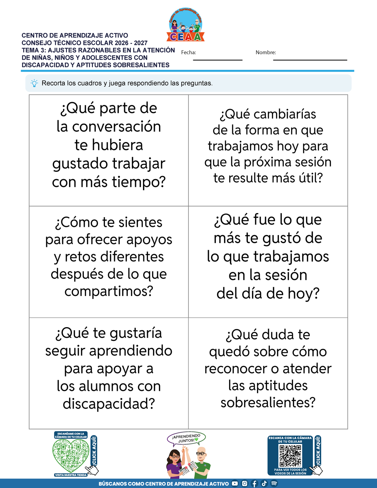 JUEGOS DE ESTUDIO PARA IMPRIMIR CTE EDUCACIÓN BÁSICA TEMA 3