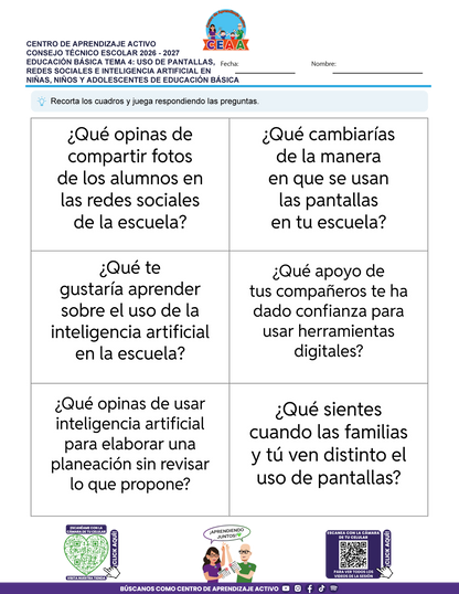 JUEGOS DE ESTUDIO PARA IMPRIMIR CTE EDUCACIÓN BÁSICA TEMA 4