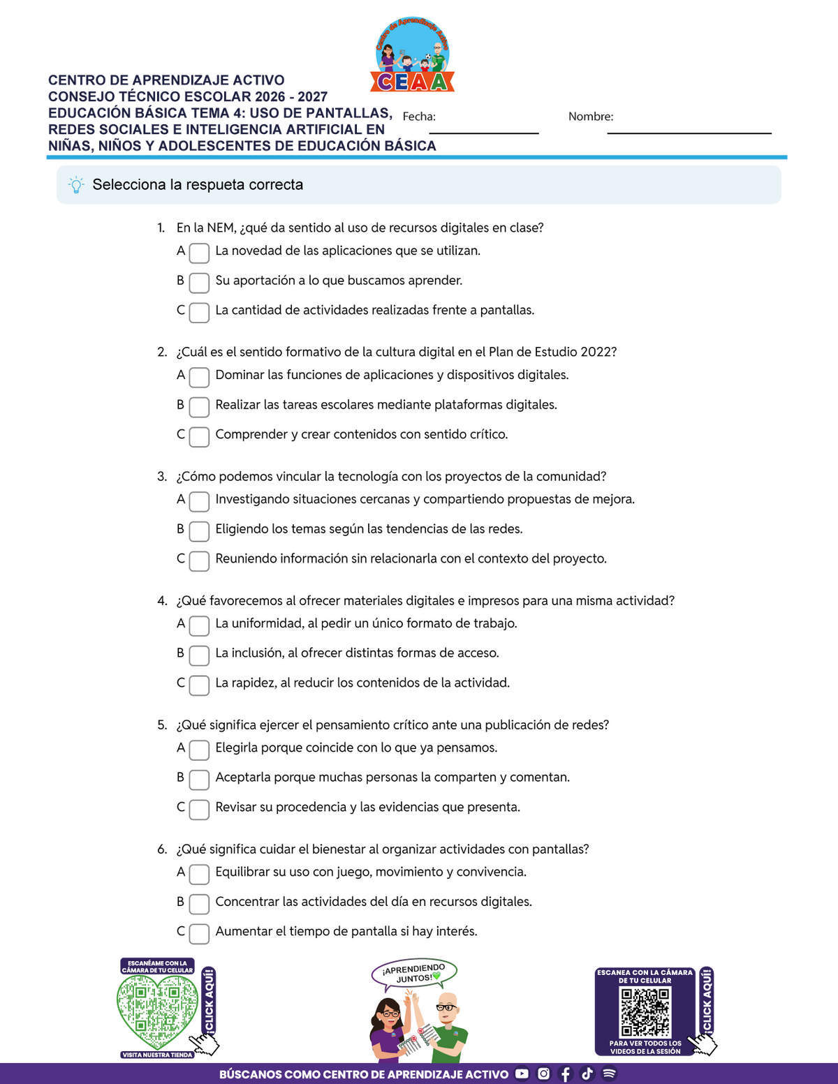 JUEGOS DE ESTUDIO PARA IMPRIMIR CTE EDUCACIÓN BÁSICA TEMA 4