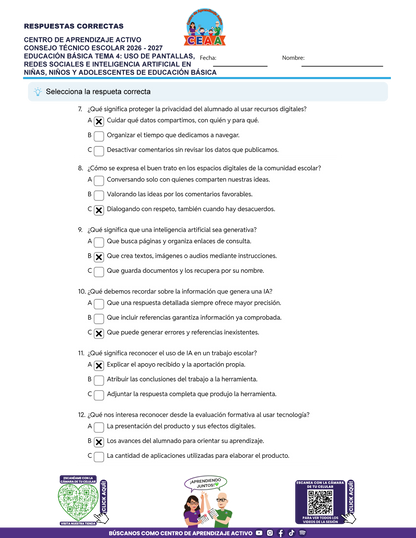 JUEGOS DE ESTUDIO PARA IMPRIMIR CTE EDUCACIÓN BÁSICA TEMA 4
