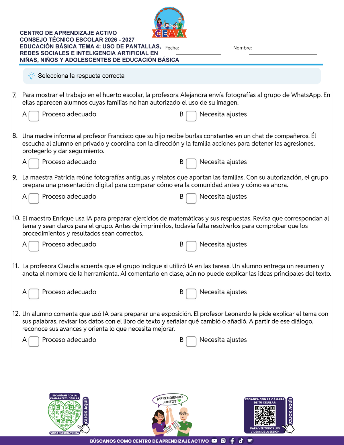 JUEGOS DE ESTUDIO PARA IMPRIMIR CTE EDUCACIÓN BÁSICA TEMA 4