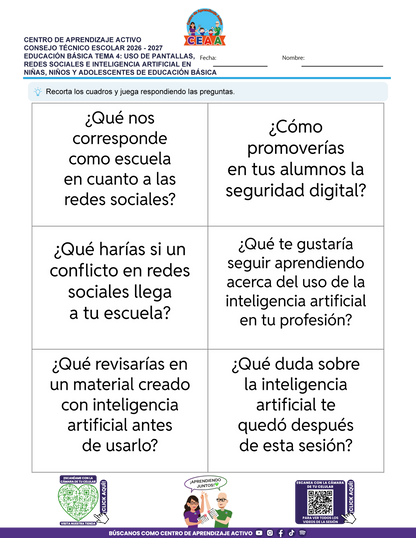 JUEGOS DE ESTUDIO PARA IMPRIMIR CTE EDUCACIÓN BÁSICA TEMA 4