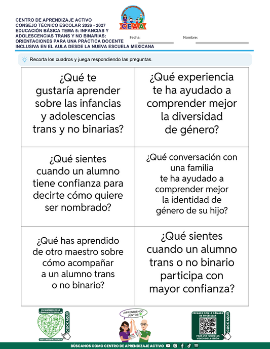 🧡 JUEGOS DE ESTUDIO PARA IMPRIMIR CTE EDUCACIÓN BÁSICA TEMA 5