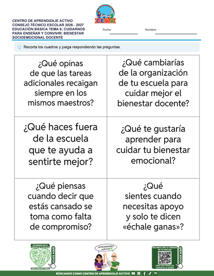 JUEGOS DE ESTUDIO PARA IMPRIMIR CTE EDUCACIÓN BÁSICA TEMA 6