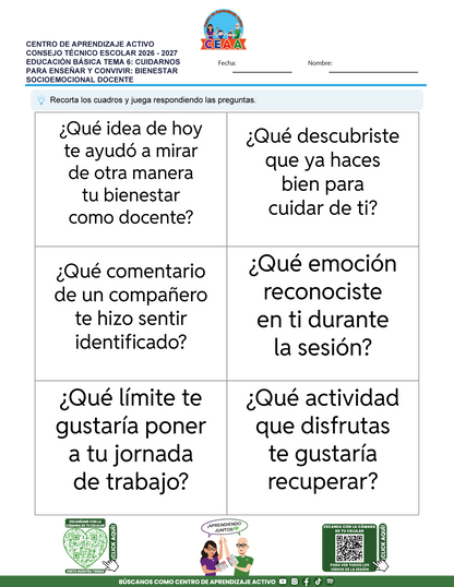 JUEGOS DE ESTUDIO PARA IMPRIMIR CTE EDUCACIÓN BÁSICA TEMA 6