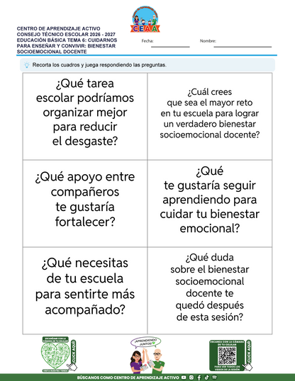 JUEGOS DE ESTUDIO PARA IMPRIMIR CTE EDUCACIÓN BÁSICA TEMA 6