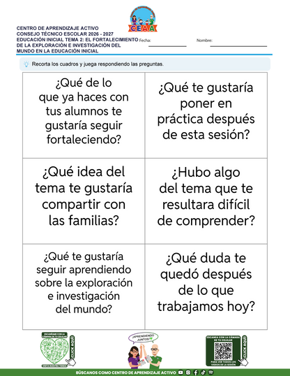 JUEGOS DE ESTUDIO PARA IMPRIMIR CTE EDUCACIÓN INICIAL TEMA 2