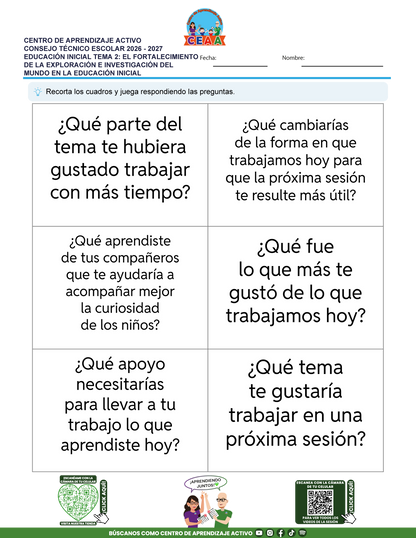 JUEGOS DE ESTUDIO PARA IMPRIMIR CTE EDUCACIÓN INICIAL TEMA 2