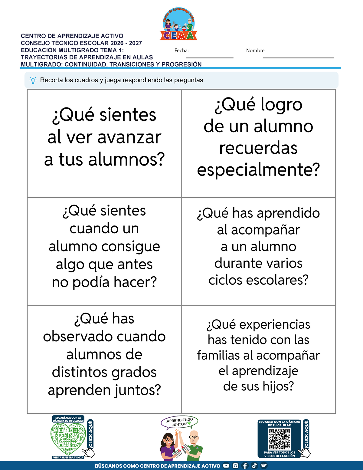 JUEGOS DE ESTUDIO PARA IMPRIMIR CTE EDUCACIÓN MULTIGRADO TEMA 1