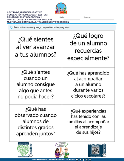 JUEGOS DE ESTUDIO PARA IMPRIMIR CTE EDUCACIÓN MULTIGRADO TEMA 1