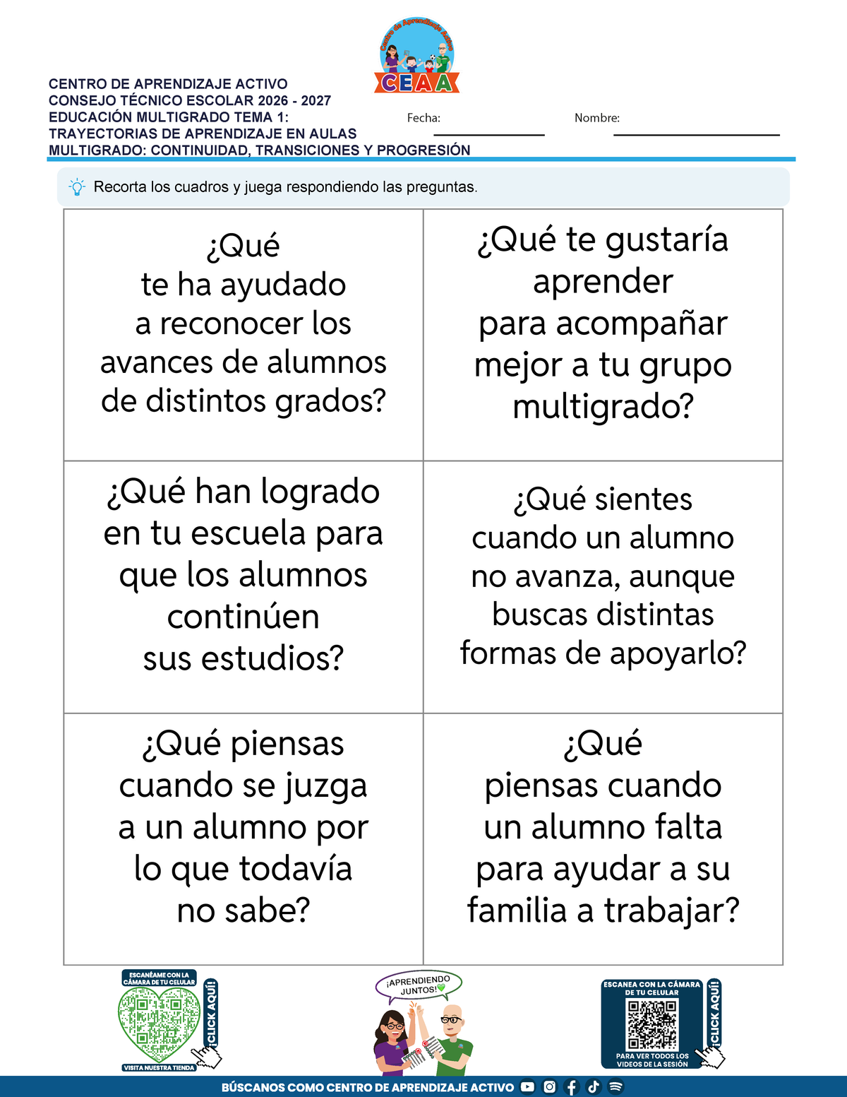 JUEGOS DE ESTUDIO PARA IMPRIMIR CTE EDUCACIÓN MULTIGRADO TEMA 1