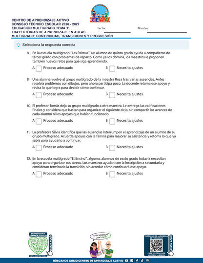 JUEGOS DE ESTUDIO PARA IMPRIMIR CTE EDUCACIÓN MULTIGRADO TEMA 1