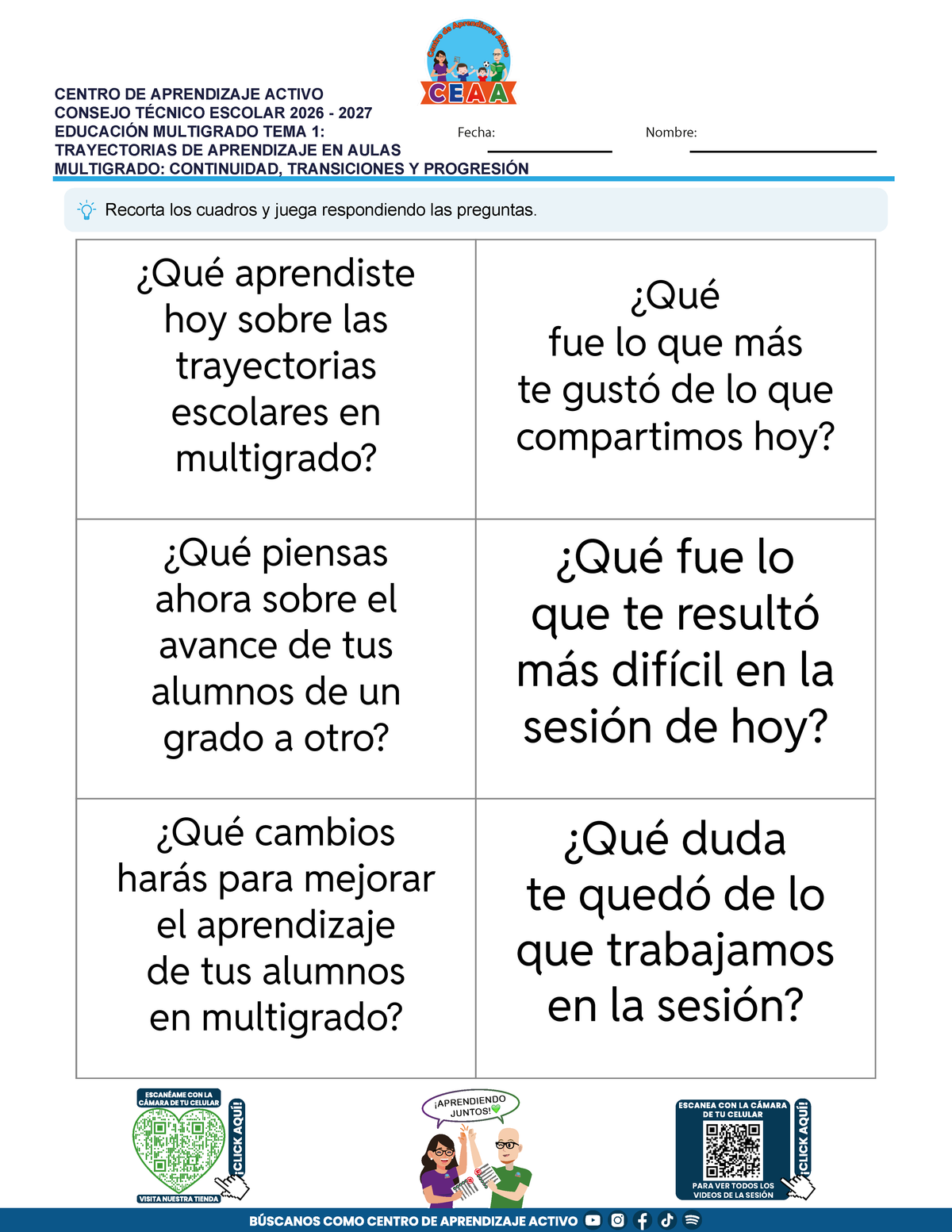 JUEGOS DE ESTUDIO PARA IMPRIMIR CTE EDUCACIÓN MULTIGRADO TEMA 1
