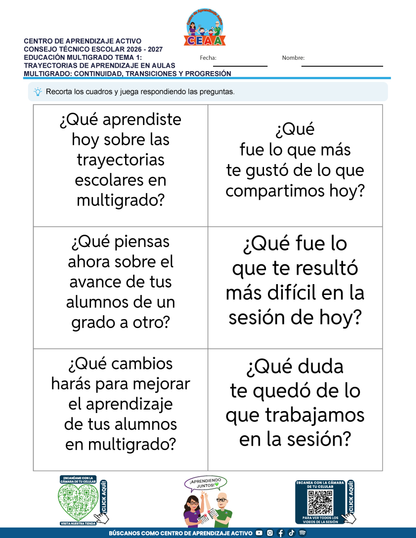 JUEGOS DE ESTUDIO PARA IMPRIMIR CTE EDUCACIÓN MULTIGRADO TEMA 1