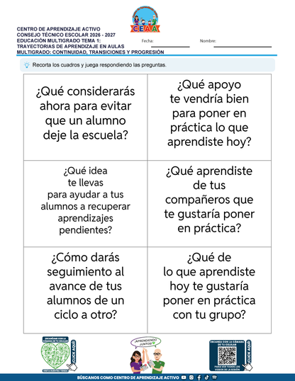JUEGOS DE ESTUDIO PARA IMPRIMIR CTE EDUCACIÓN MULTIGRADO TEMA 1