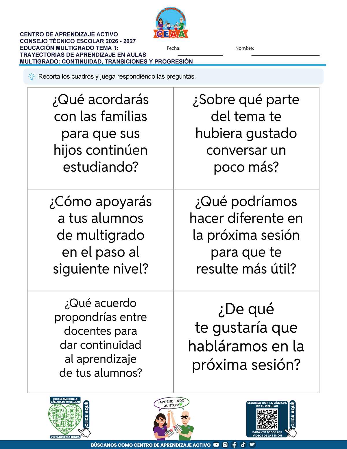 JUEGOS DE ESTUDIO PARA IMPRIMIR CTE EDUCACIÓN MULTIGRADO TEMA 1