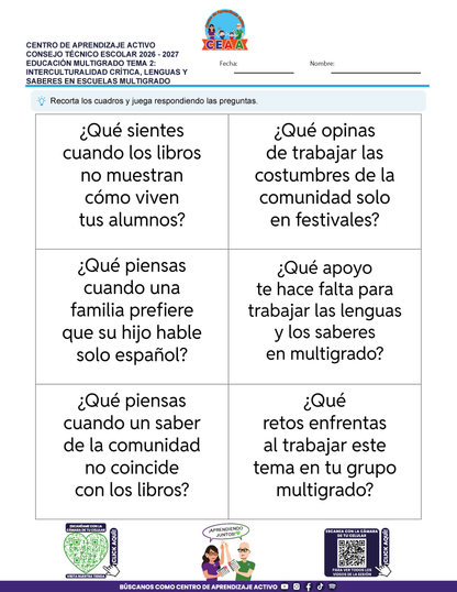 JUEGOS DE ESTUDIO PARA IMPRIMIR CTE EDUCACIÓN MULTIGRADO TEMA 2