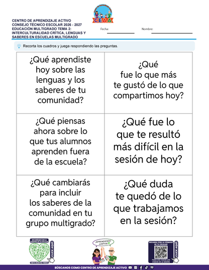JUEGOS DE ESTUDIO PARA IMPRIMIR CTE EDUCACIÓN MULTIGRADO TEMA 2