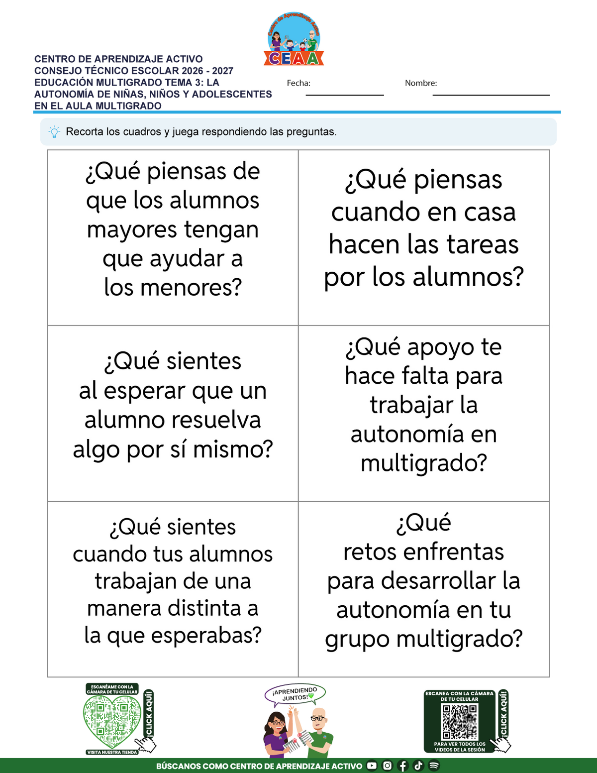 JUEGOS DE ESTUDIO PARA IMPRIMIR CTE EDUCACIÓN MULTIGRADO TEMA 3