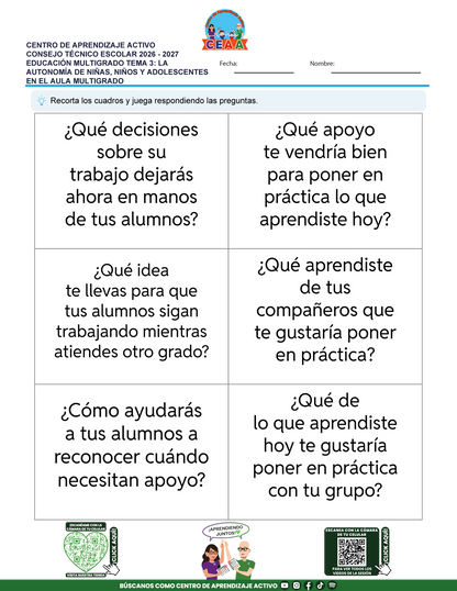 JUEGOS DE ESTUDIO PARA IMPRIMIR CTE EDUCACIÓN MULTIGRADO TEMA 3