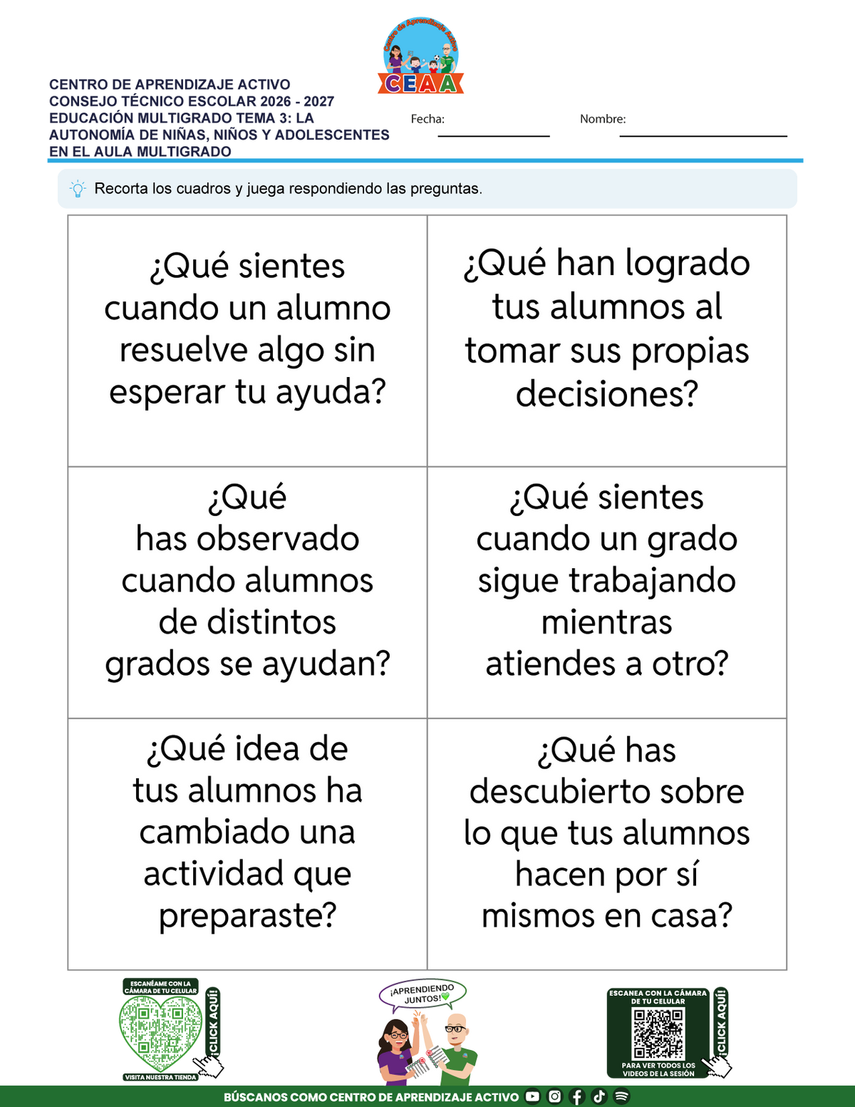 JUEGOS DE ESTUDIO PARA IMPRIMIR CTE EDUCACIÓN MULTIGRADO TEMA 3