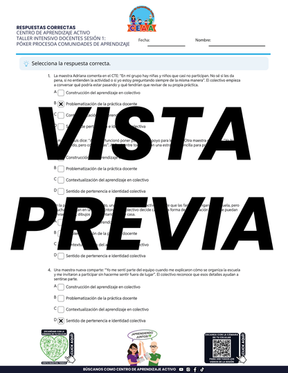 3 Juegos para Imprimir Taller Intensivo Sesión 1 Julio 2026 en PDF