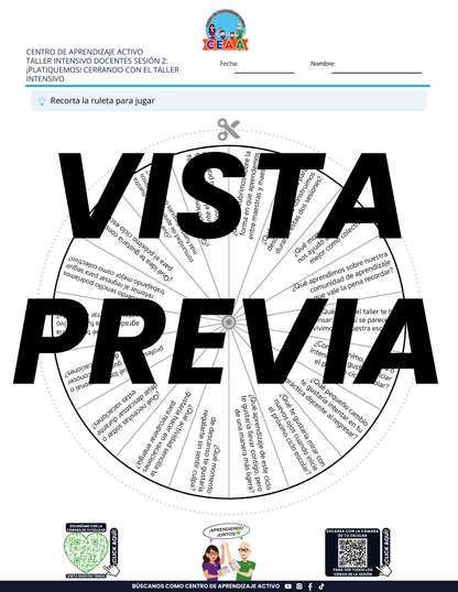 3 Juegos para Imprimir Taller Intensivo Sesión 2 Julio 2026 en PDF