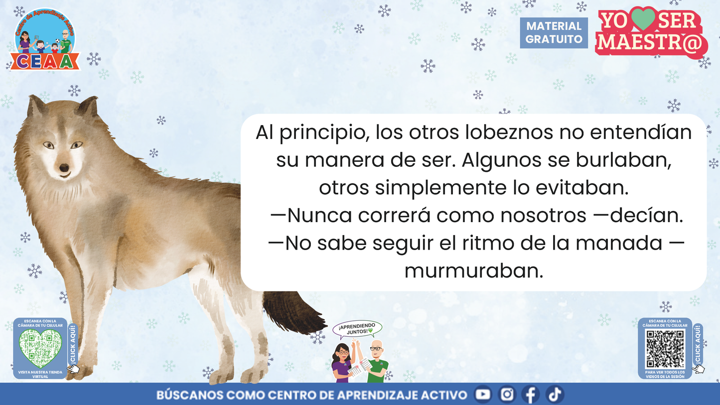 Historias para Maestros - LA MANADA DE LOBOS Y LA TORMENTA DE NIEVE en PDF