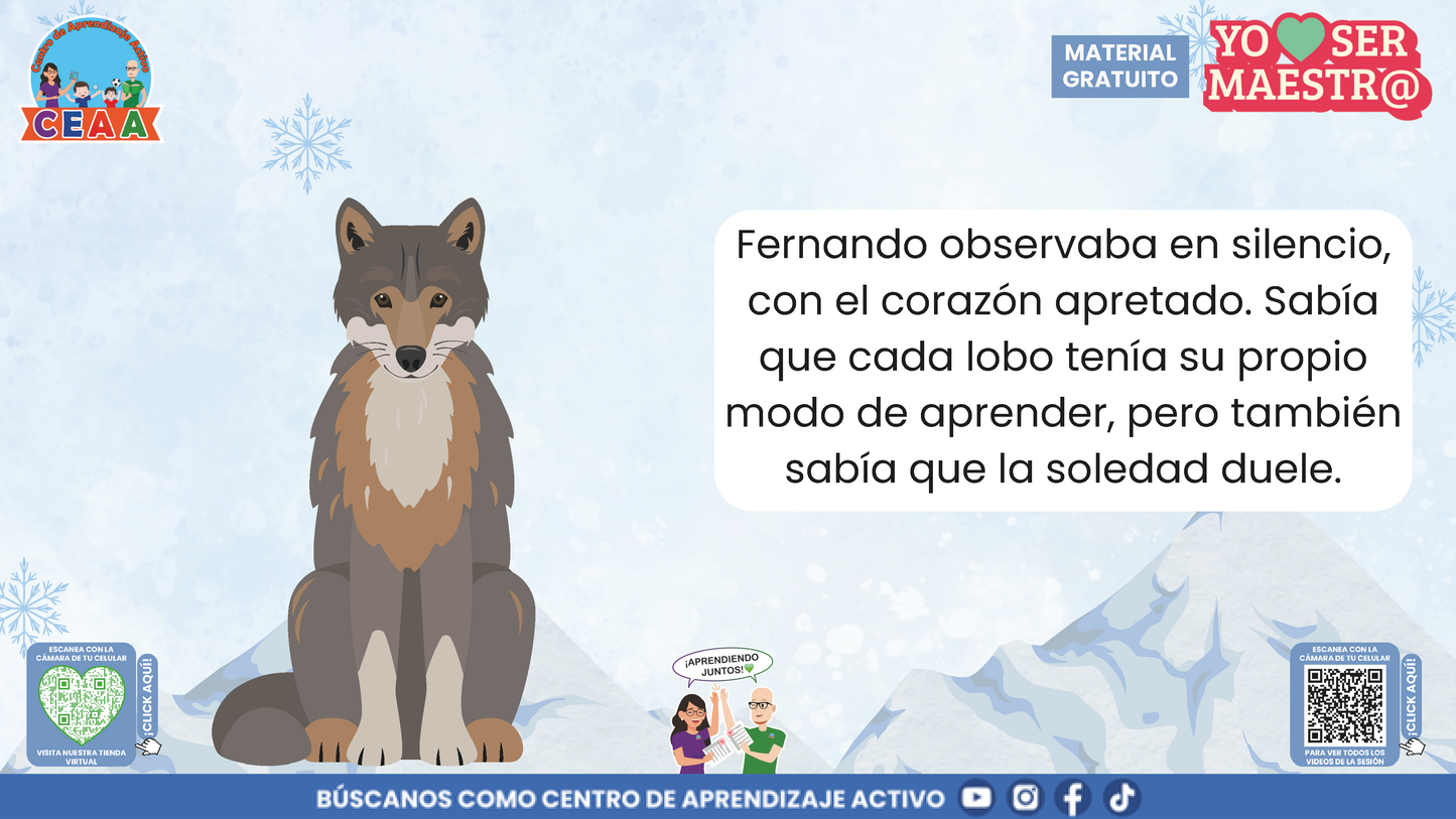 Historias para Maestros - LA MANADA DE LOBOS Y LA TORMENTA DE NIEVE en PDF