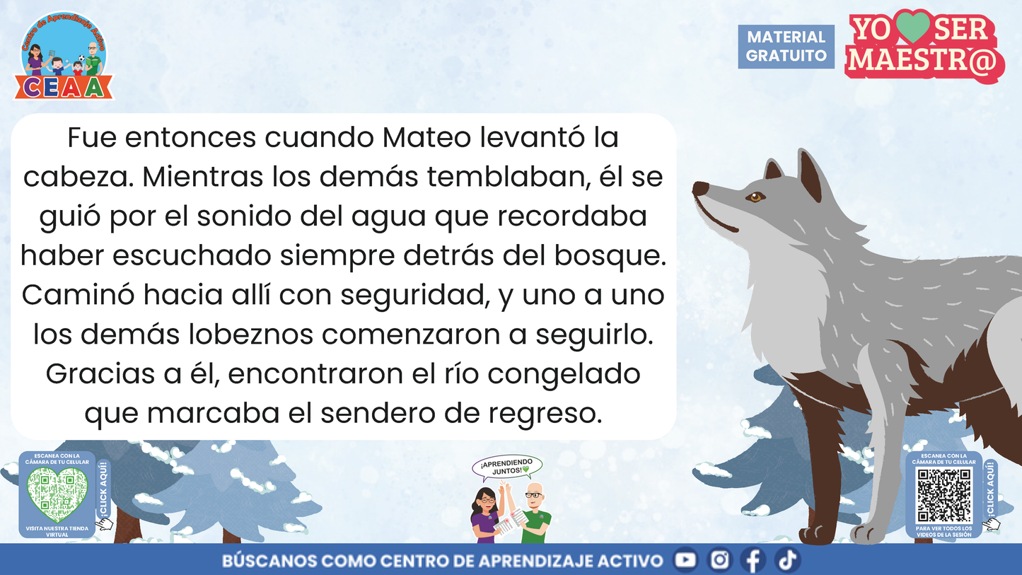 Historias para Maestros - LA MANADA DE LOBOS Y LA TORMENTA DE NIEVE en PDF