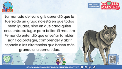 Historias para Maestros - LA MANADA DE LOBOS Y LA TORMENTA DE NIEVE en PDF