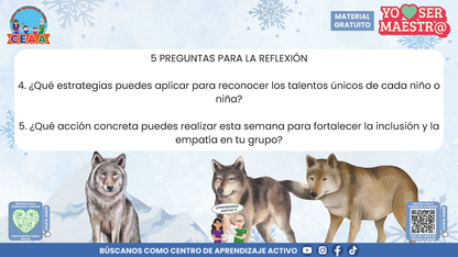 Historias para Maestros - LA MANADA DE LOBOS Y LA TORMENTA DE NIEVE en PDF