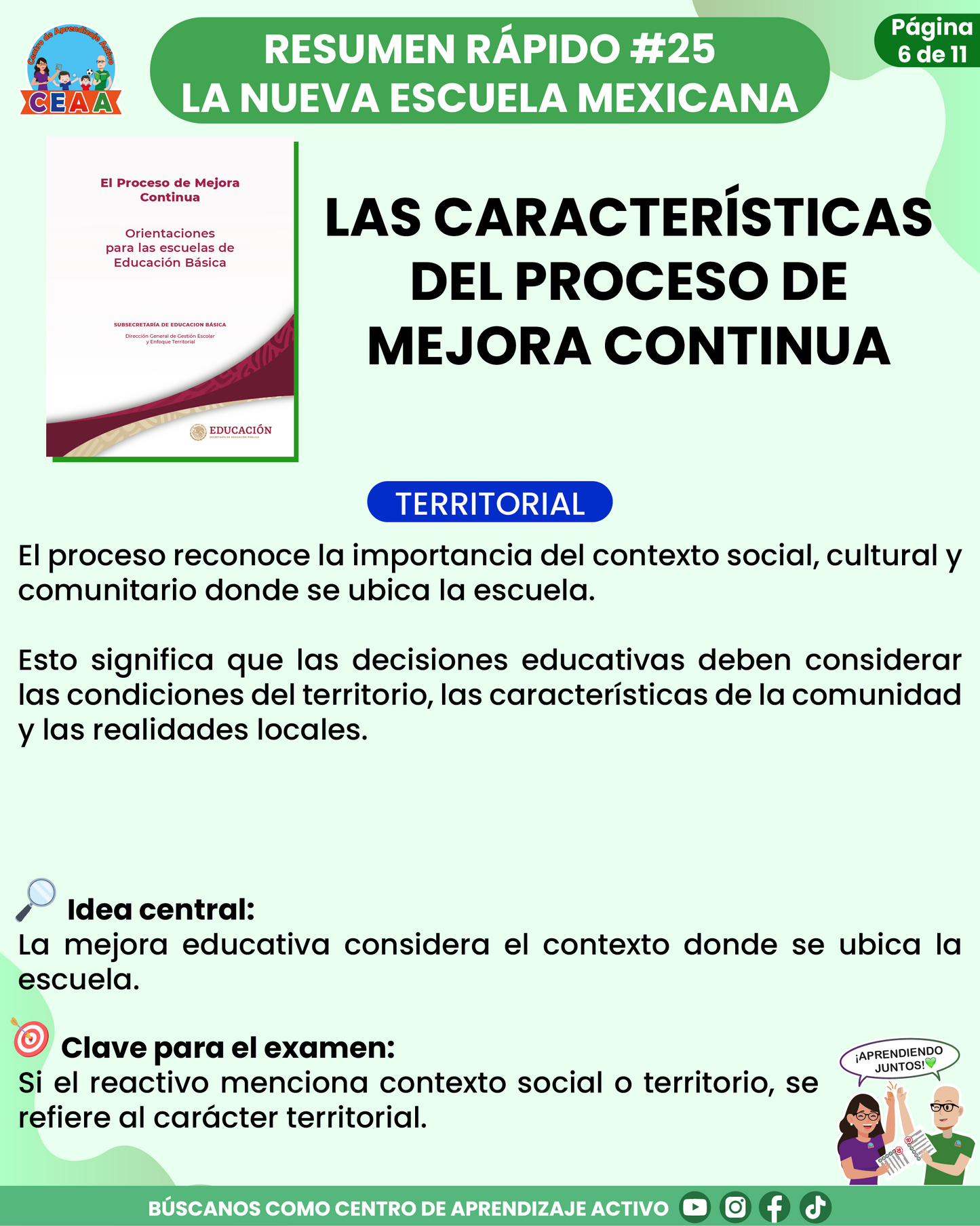 Resumen Rápido #25: LAS CARACTERÍSTICAS DEL PROCESO DE MEJORA CONTINUA