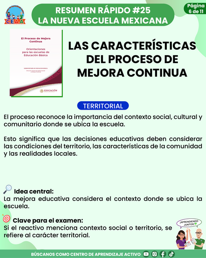 Resumen Rápido #25: LAS CARACTERÍSTICAS DEL PROCESO DE MEJORA CONTINUA