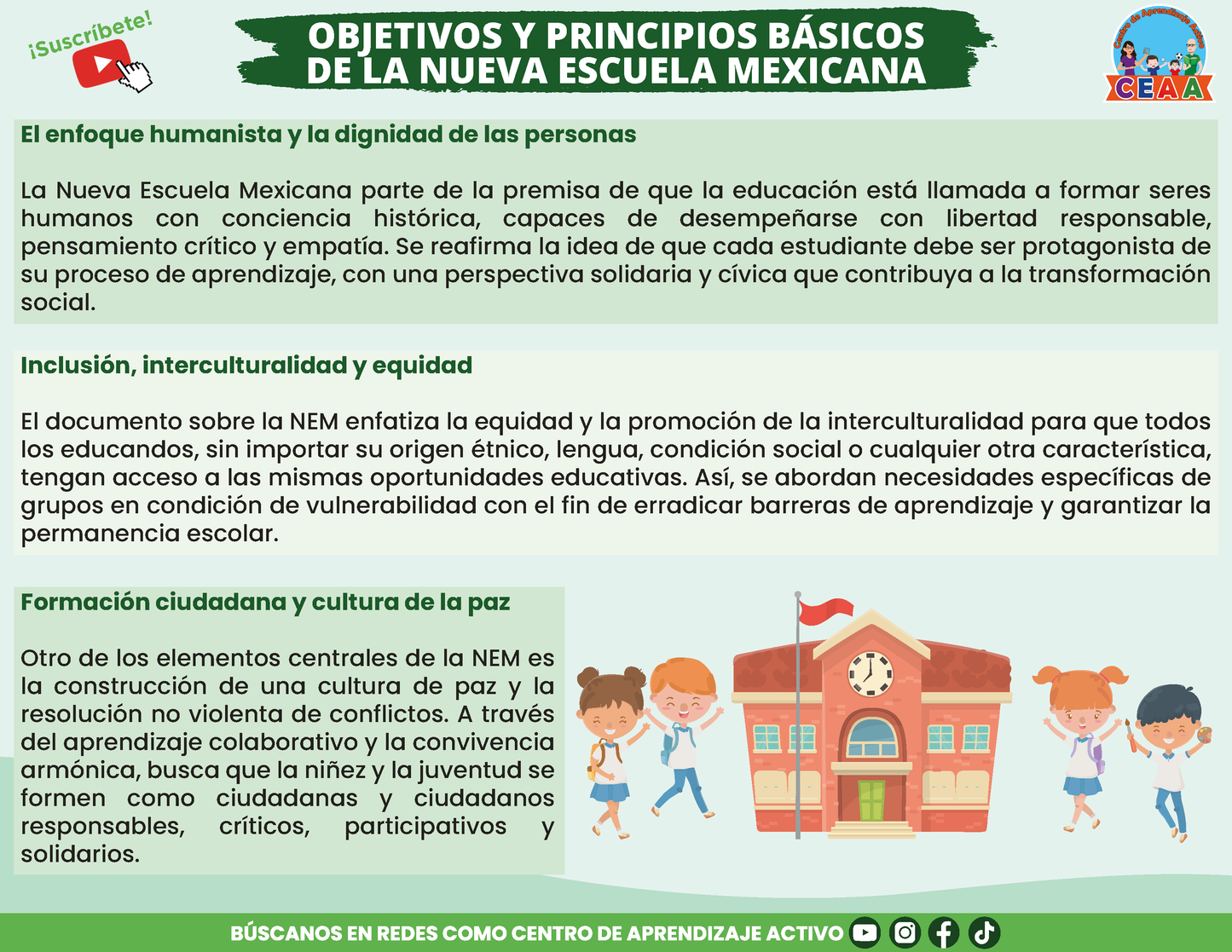 RESUMEN GRÁFICO - LA NUEVA ESCUELA MEXICANA Y LA LEY GENERAL DE EDUCACIÓN en PDF