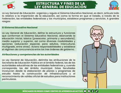 RESUMEN GRÁFICO - LA NUEVA ESCUELA MEXICANA Y LA LEY GENERAL DE EDUCACIÓN en PDF