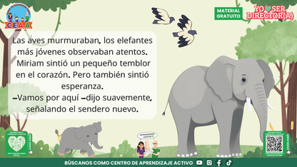 Historias para Maestros Taller Intensivo Directores Enero 2026 - LA ELEFANTA Y EL SENDERO QUE NADIE HABÍA RECORRIDO en PDF