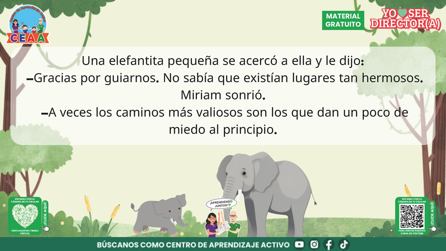 Historias para Maestros Taller Intensivo Directores Enero 2026 - LA ELEFANTA Y EL SENDERO QUE NADIE HABÍA RECORRIDO en PDF