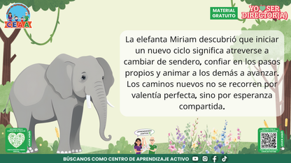 Historias para Maestros Taller Intensivo Directores Enero 2026 - LA ELEFANTA Y EL SENDERO QUE NADIE HABÍA RECORRIDO en PDF