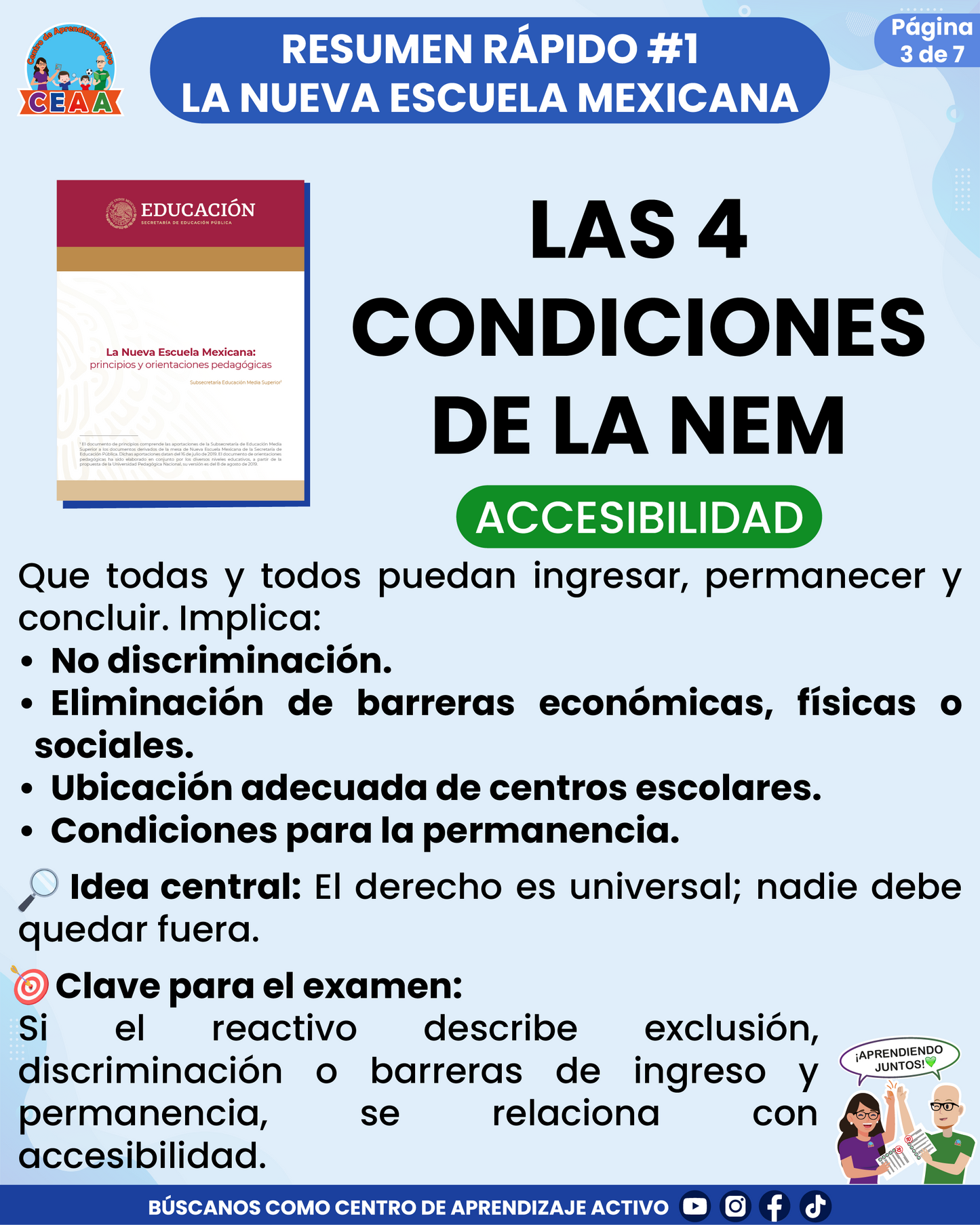 Resumen Rápido #1: LAS 4 CONDICIONES DE LA NEM