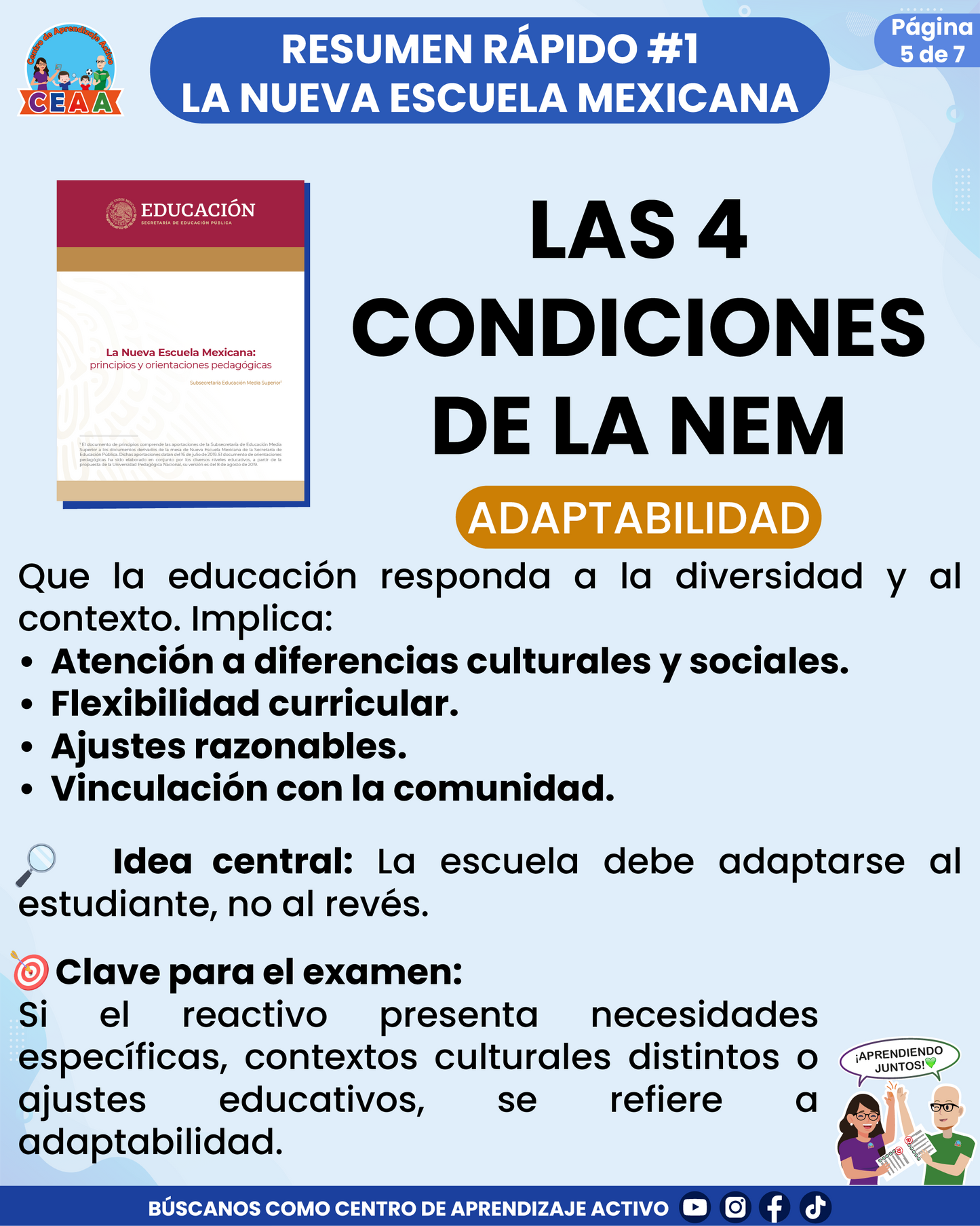 Resumen Rápido #1: LAS 4 CONDICIONES DE LA NEM