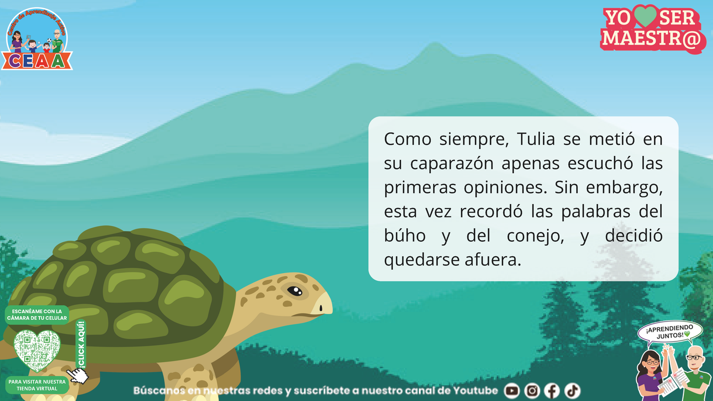 Historias para Maestros - La Tortuga que Aprendió a Escuchar (Editable en PowerPoint)