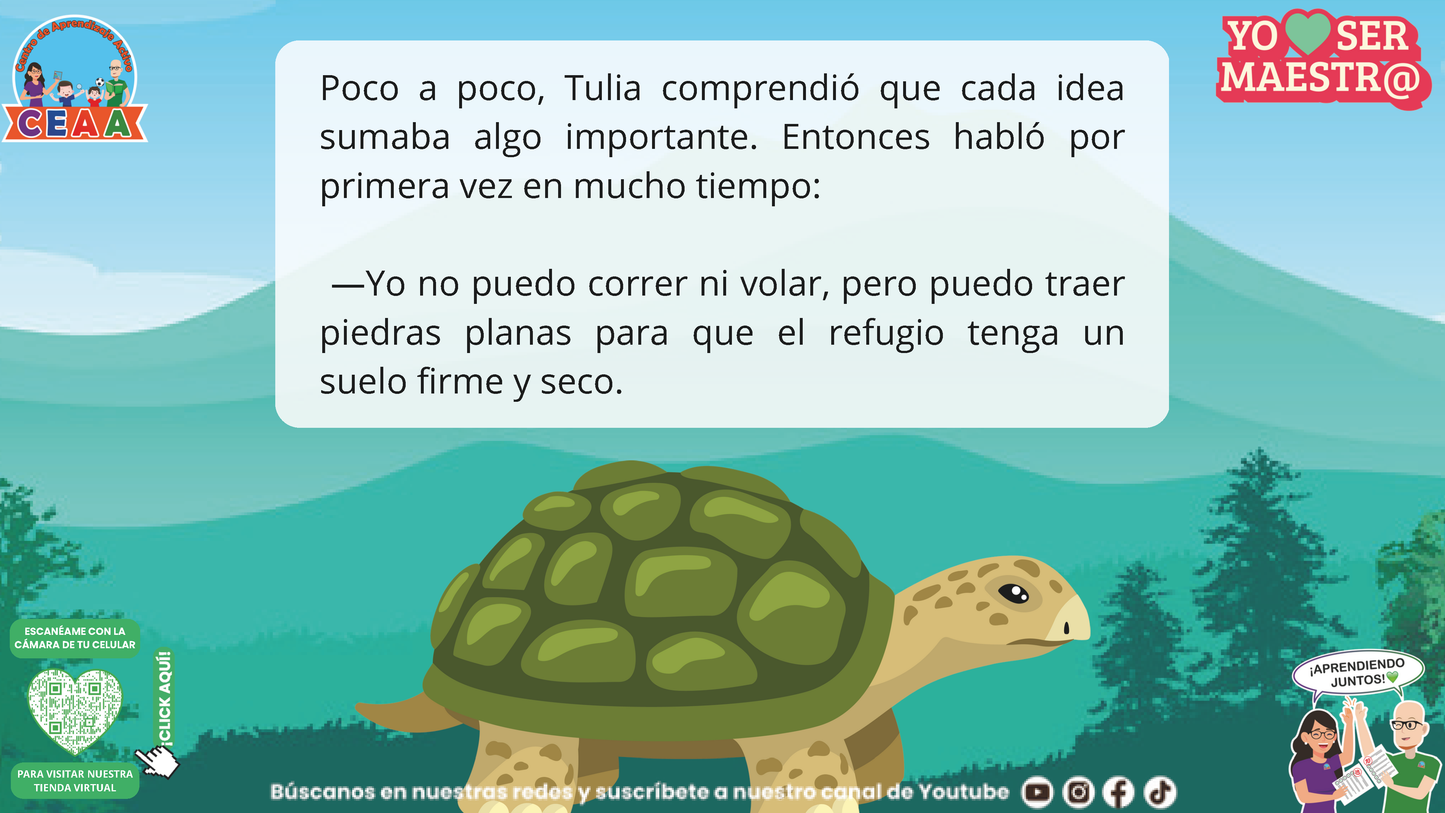 Historias para Maestros - La Tortuga que Aprendió a Escuchar (Editable en PowerPoint)