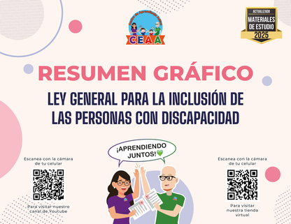 Resumen Gráfico Ley General Para la Inclusión de Personas con Discapacidad