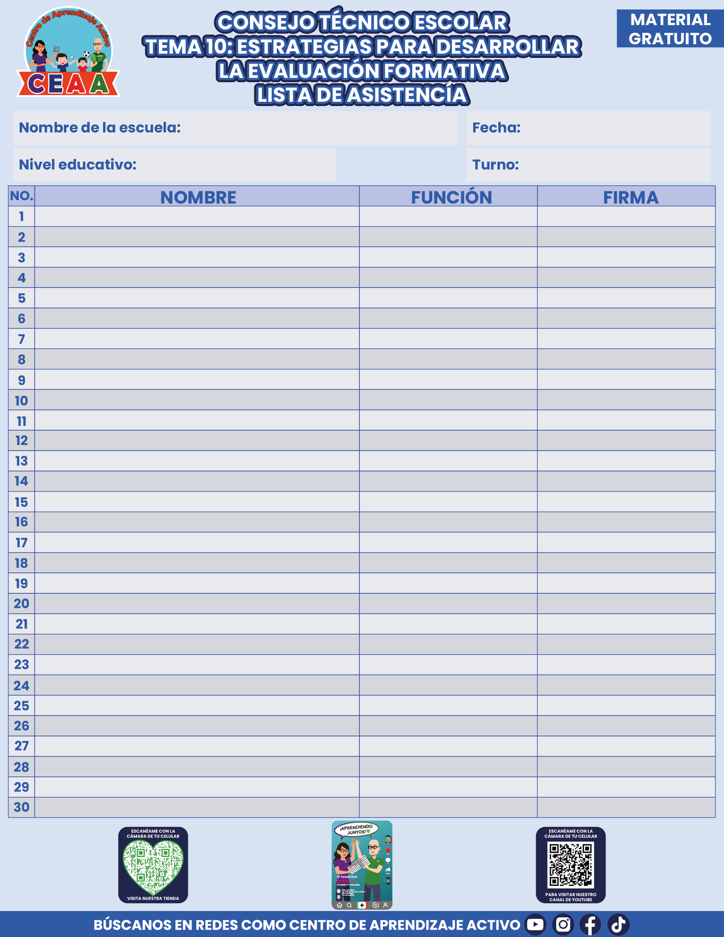 Lista de Asistencia CTE Tema 10