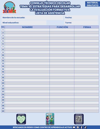 Lista de Asistencia CTE Tema 10
