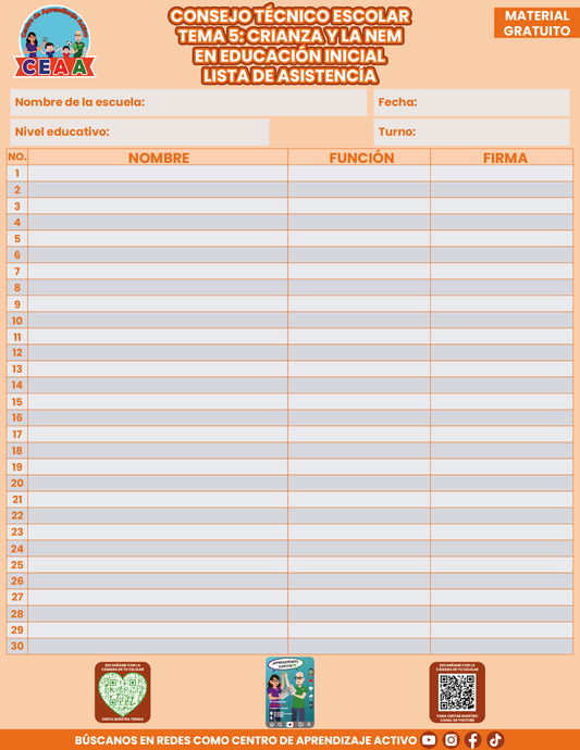 Lista de Asistencia CTE Tema 5