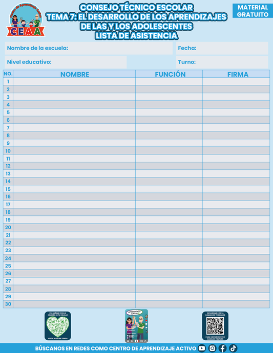 Lista de Asistencia CTE Tema 7